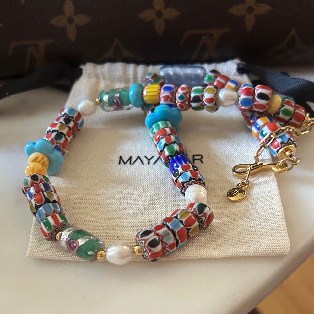 Mayamar‎ BOHO whimsical Cape Beaded Necklace